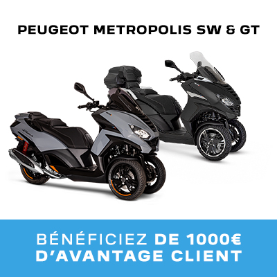 Bénéficiez jusqu'a 1000€ de remise sur la gamme Peugeot Metropolis