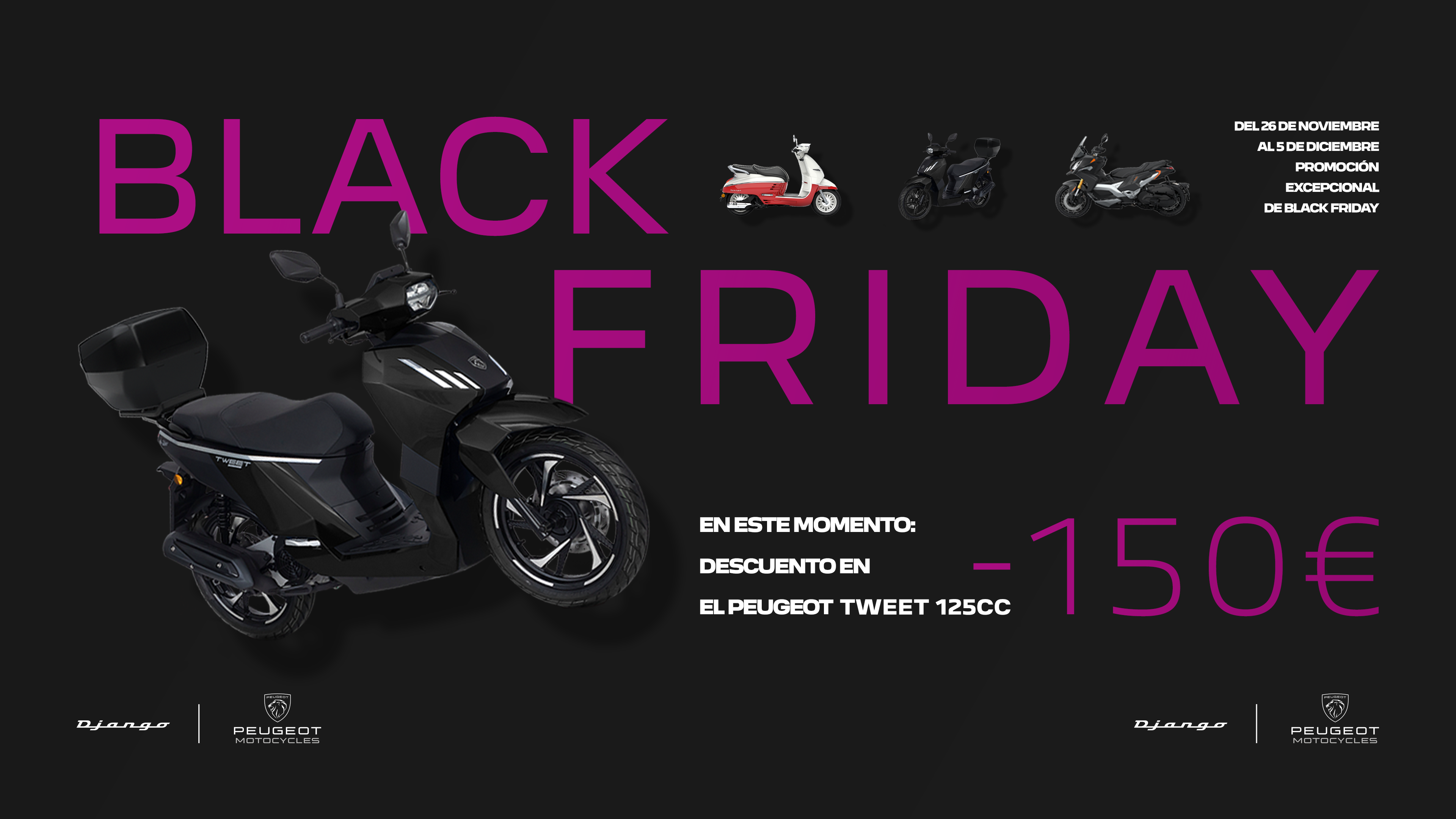 Black Friday: ¡Ponle ritmo a la ciudad con Peugeot Tweet!