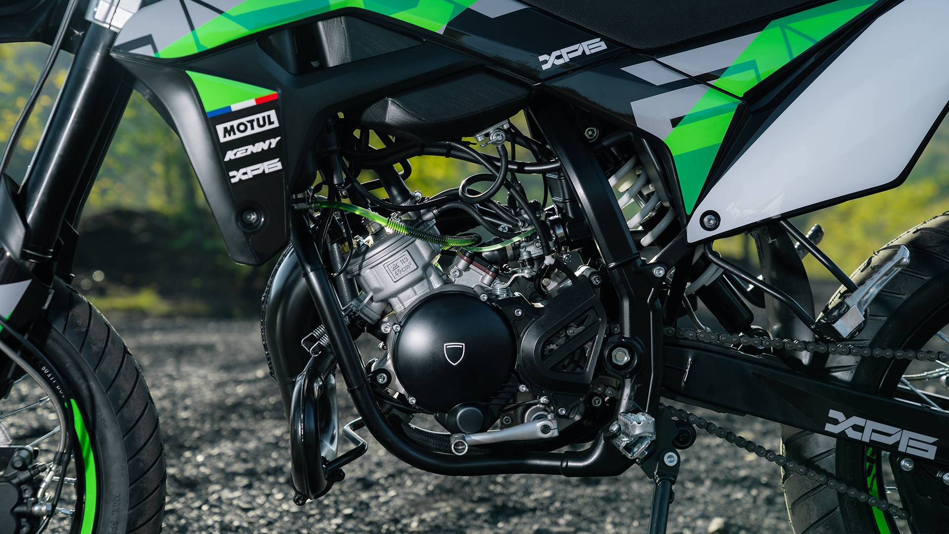 Una mecánica hecha para disfrutar. La gama XP6 Supermotard se basa en una mecánica conocida y probada, elegida por lo que ofrece.