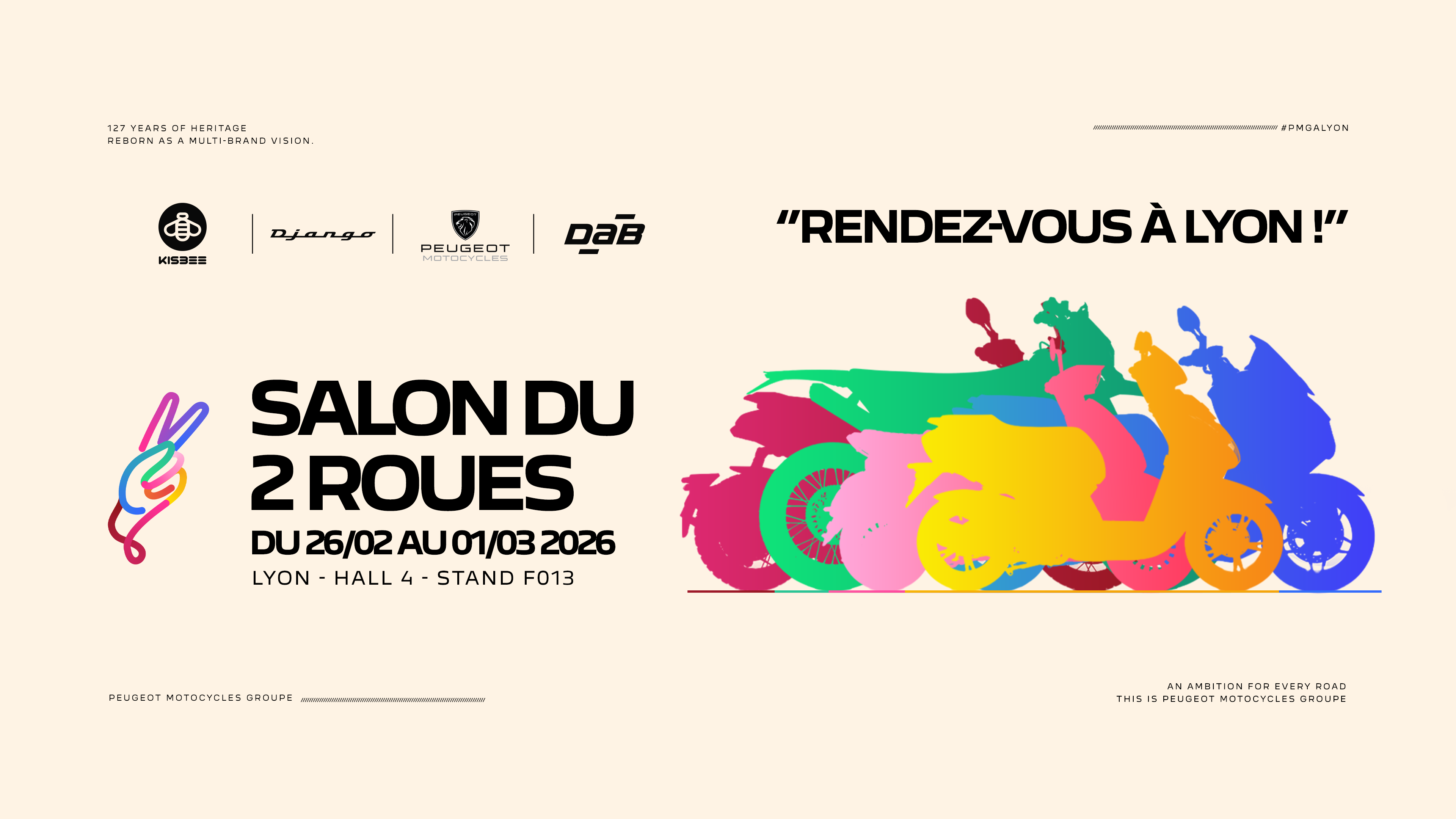 Peugeot Motocycles Groupe au Salon international du 2 Roues à  Lyon !