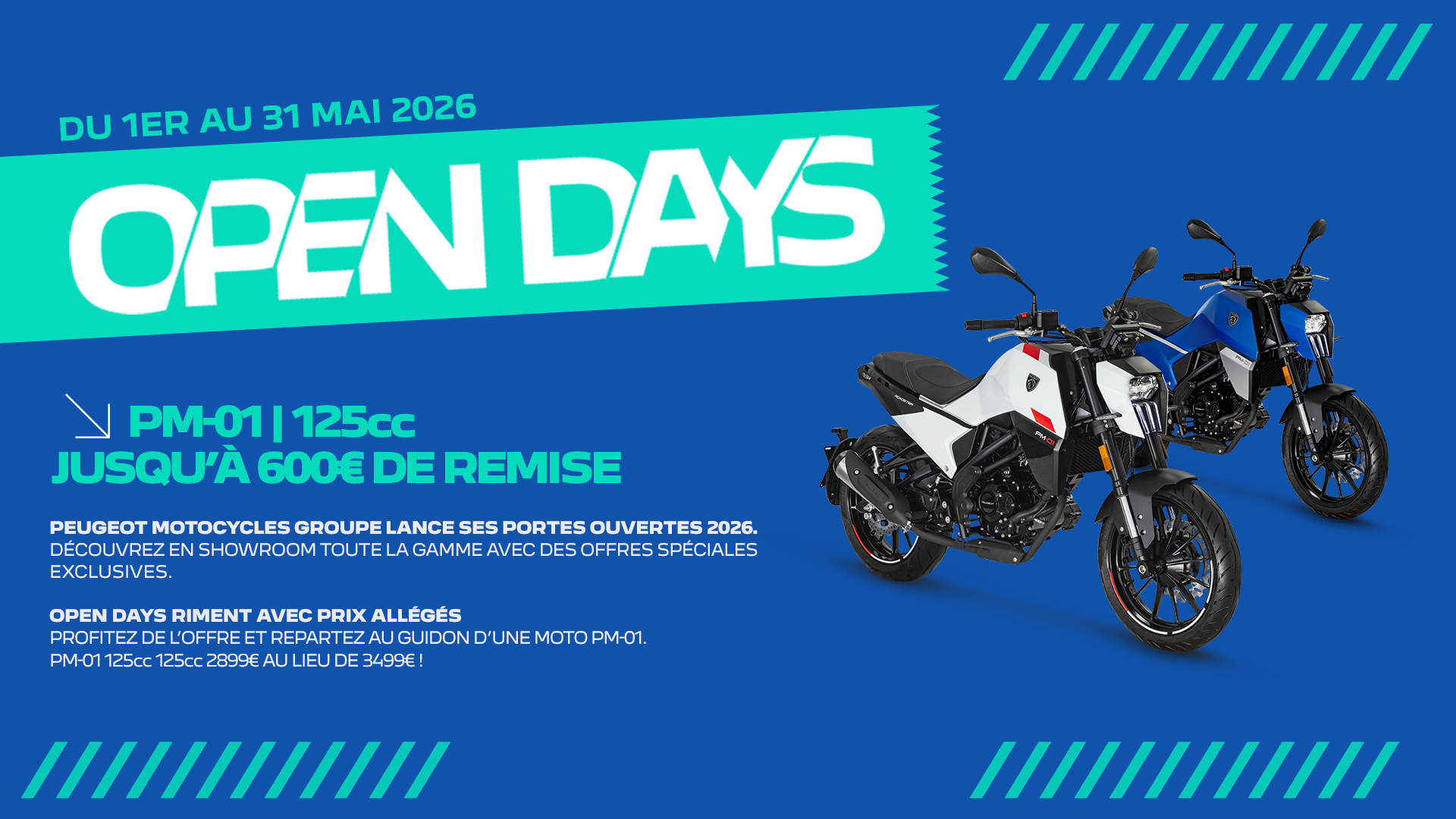 Peugeot PM-01 — 600 € de remise